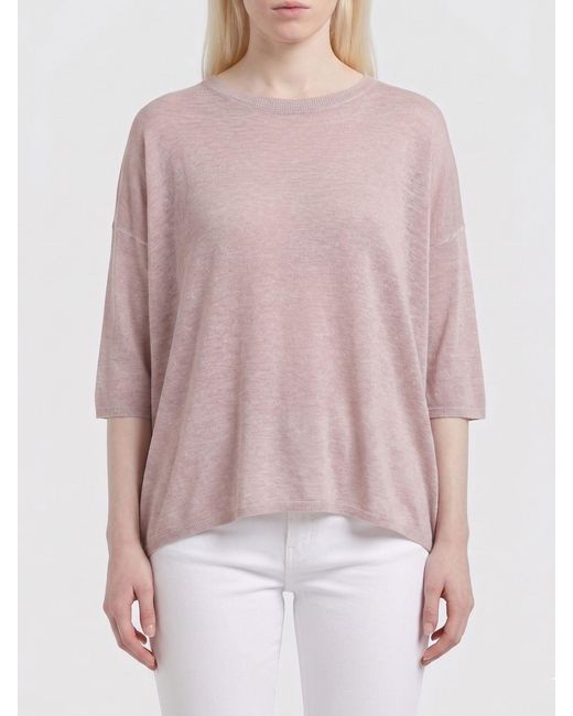 Avant Toi Pink Crew Neck Knit