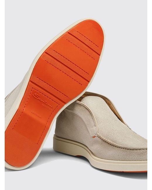 Santoni White Boots for men