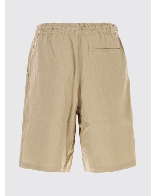 LeKasha Natural Linen Drawstring Shorts for men