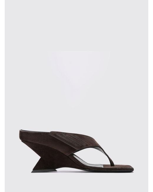 The Attico Brown Heeled Sandal
