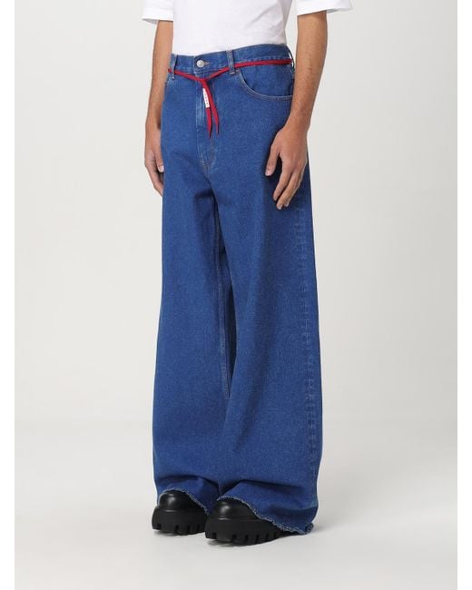 Marni Blue Wide Leg Jeans for men