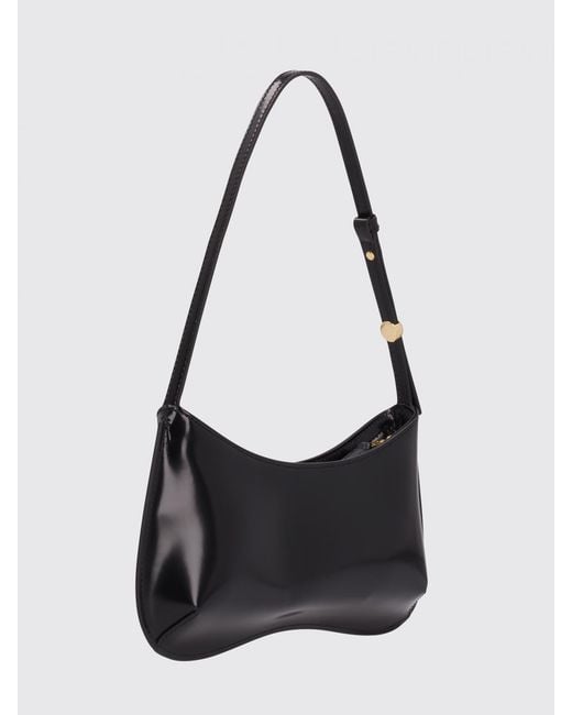 Jacquemus Black Le Bisou Brushed Leather Bag