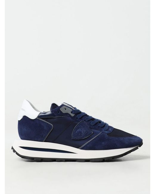 Sneakers Tropez in pelle scamosciata e nylon di Philippe Model in Blue da Uomo