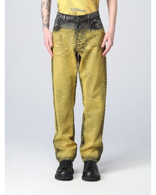 Moschino Couture Jeans in Yellow for Men | Lyst