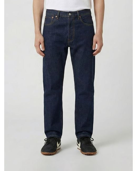 Levi's Blue 501 Straight Cotton Denim Jeans for men
