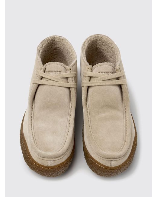 Camper Natural Flat Ankle Boot