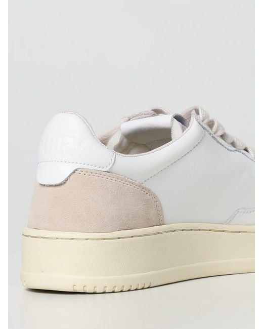 Autry Medalist Leder-Sneakers in White für Herren