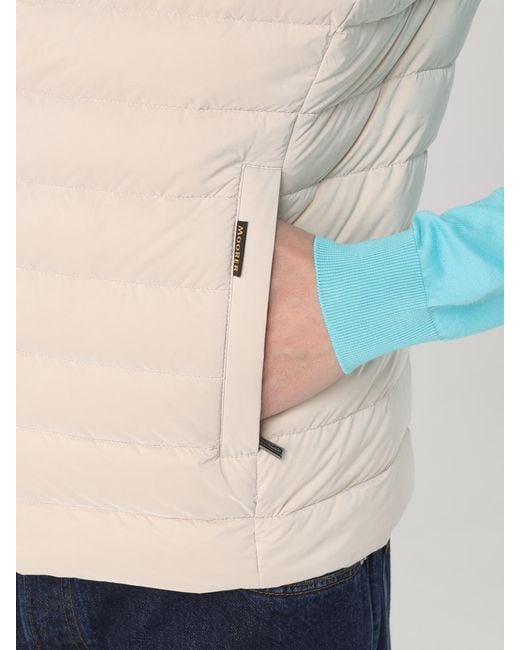 Moorer Blue Calaf-Os Goose Down Padded Vest for men