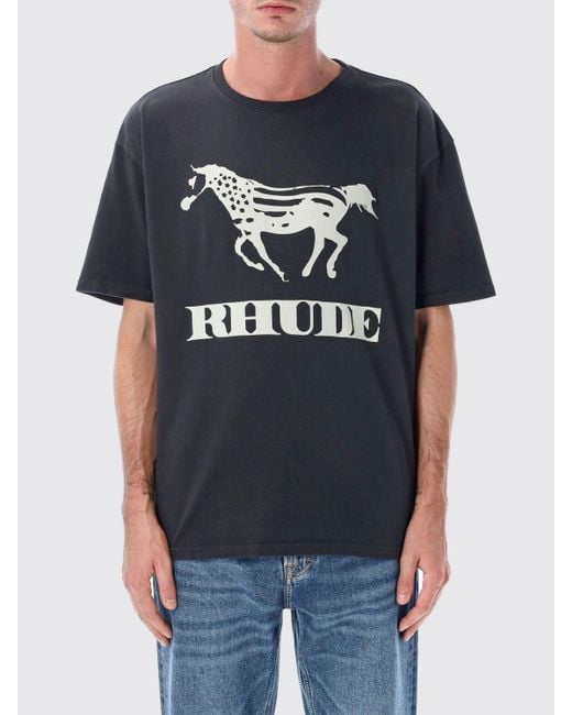 Camiseta Hombre Rhude de hombre de color Blue