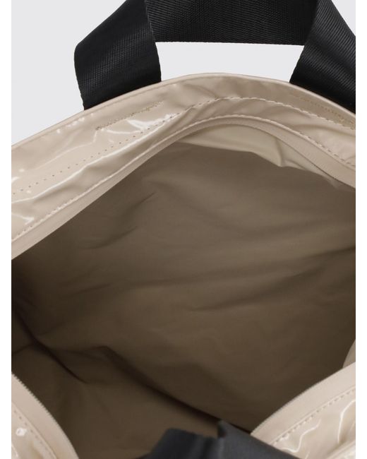 Rains Natural Dash Waterproof Polyurethane Tote Bag With Adjustable Shoulder Strap