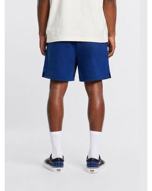 Barrow Blue Cotton Jogging Shorts for men