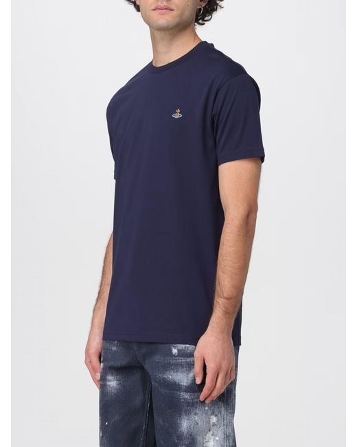 Vivienne Westwood Blue Cotton T-Shirt for men