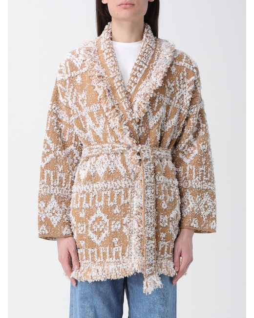 Alanui Natural Jacquard Robe Cardigan