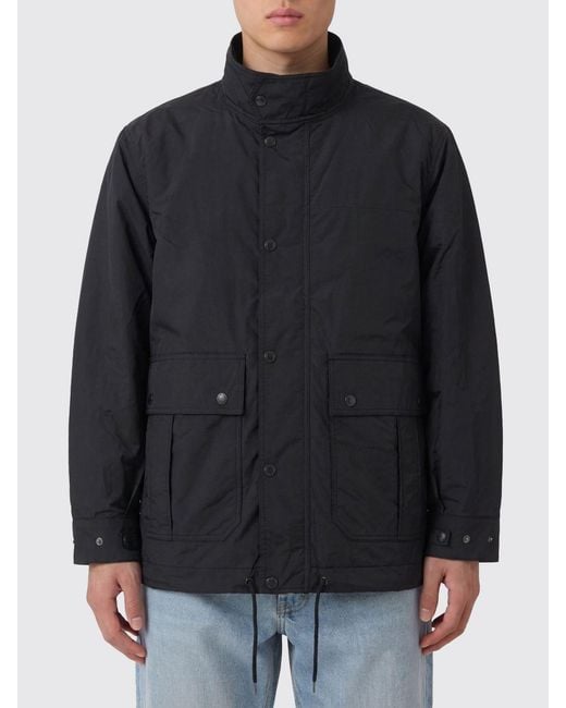 Nanamica Black Nylon Parka for men