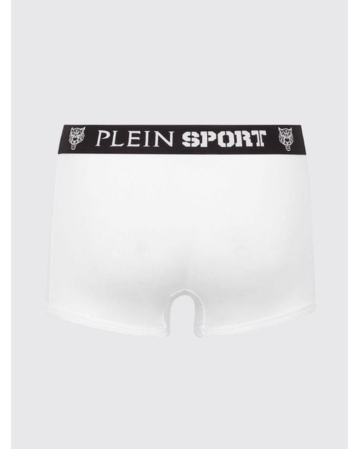 Philipp Plein White Stretch Cotton Blend Boxer Shorts Philipp Plein for men