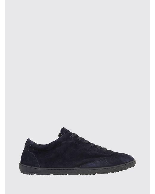 Brunello Cucinelli Blue Suede Sneakers for men