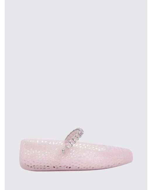 Jimmy Choo Pink The Jelly Mary Jane Flats