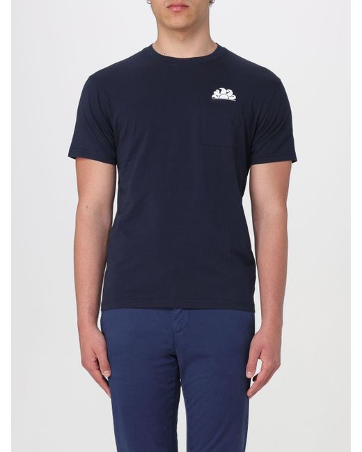 T-shirt in cotone con logo di Sundek in Blue da Uomo