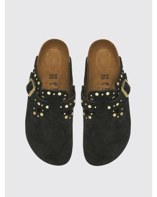Birkenstock Black Boston Rivets Sandals