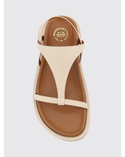 Atp Atelier White Ultimo Leather Sandals