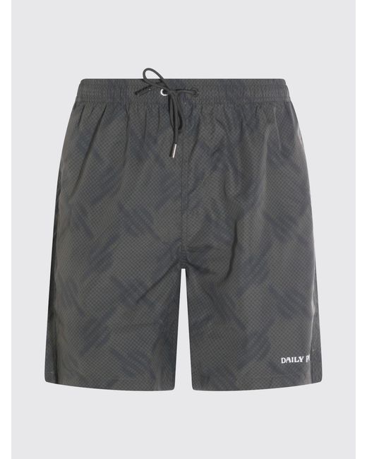 Daily Paper Blue Drawstring Polyester Swimsuit for men