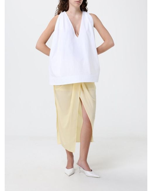 Jacquemus Natural Polyester Pareo Skirt