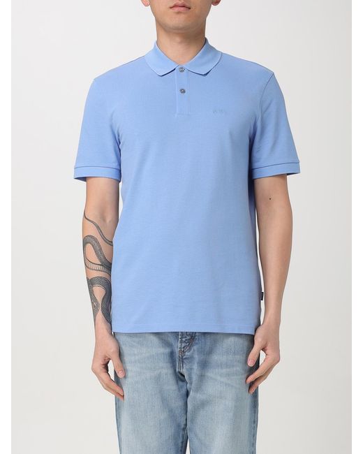 Polo Basic di Boss in Blue da Uomo