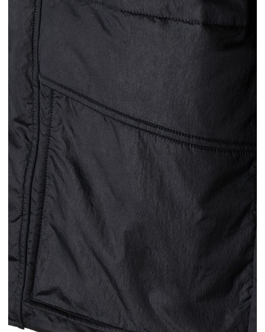 Stone Island Blue Short Water-Repellent Parka With Adjustable Hood And Logo for men