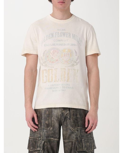 Camiseta Golden Goose Deluxe Brand de hombre de color White