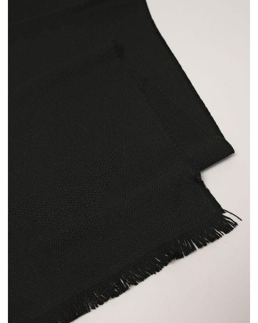 Sciarpa Uomo di Emporio Armani in Black da Uomo