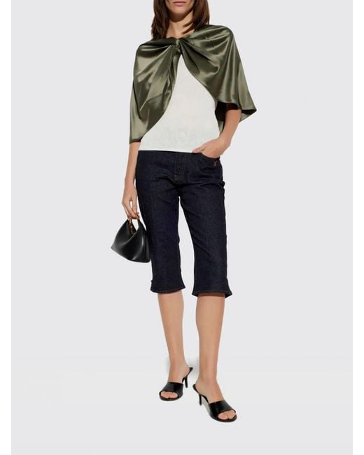By Malene Birger Green Satin Scarf Malene Birger