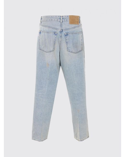 Haikure Blue Mid-Rise Straight Jeans