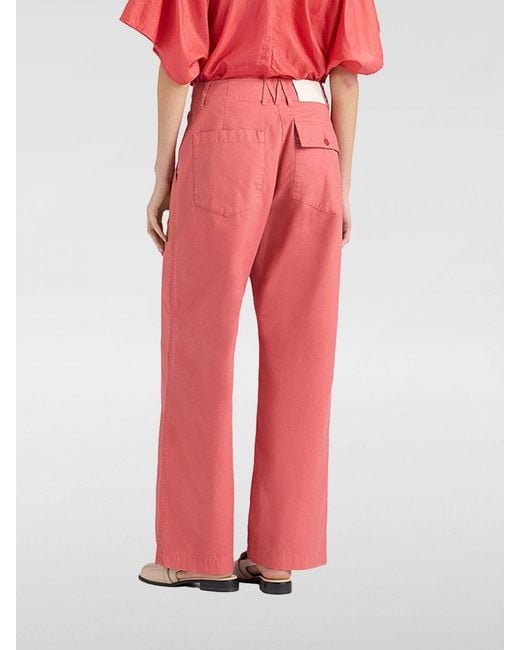 Momoní Red MomonÌ High-Waisted Straight Trousers