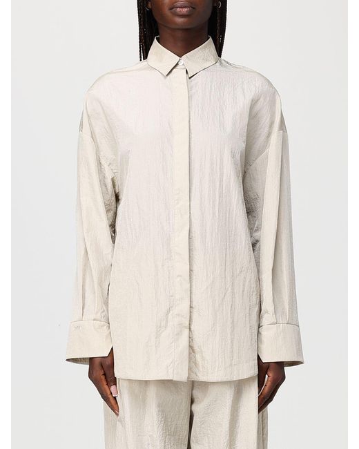 Max Mara Natural Relaxed Technical Canvas Shirt