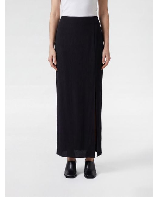 Filippa K Black Long Pencil Skirt