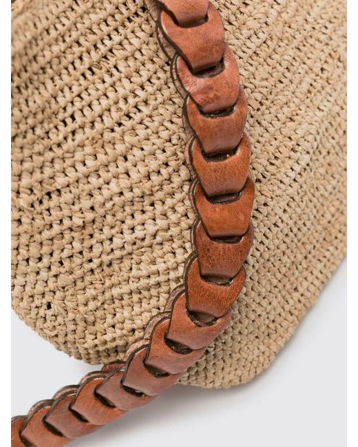 IBELIV Natural Mihaja Crocheted Raffia Bag