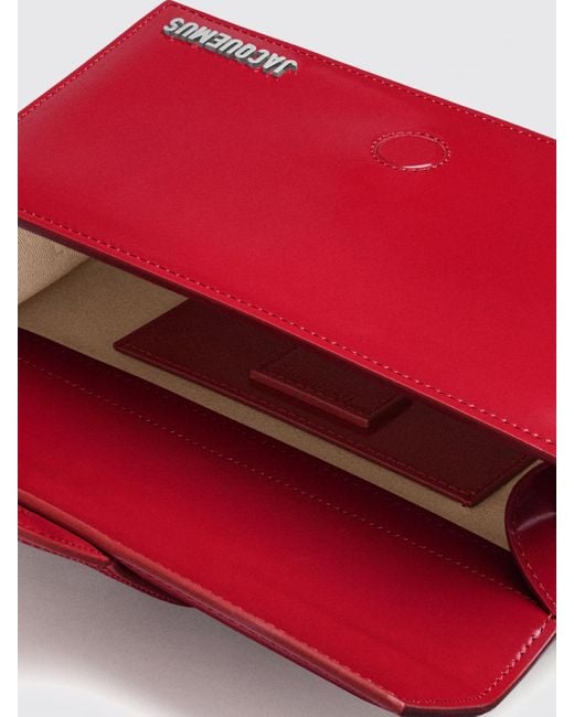 Jacquemus Red Le Grand Bambino Long Patent Leather Bag