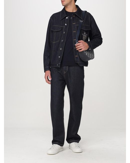 Fendi Blue Crest Jacket for men