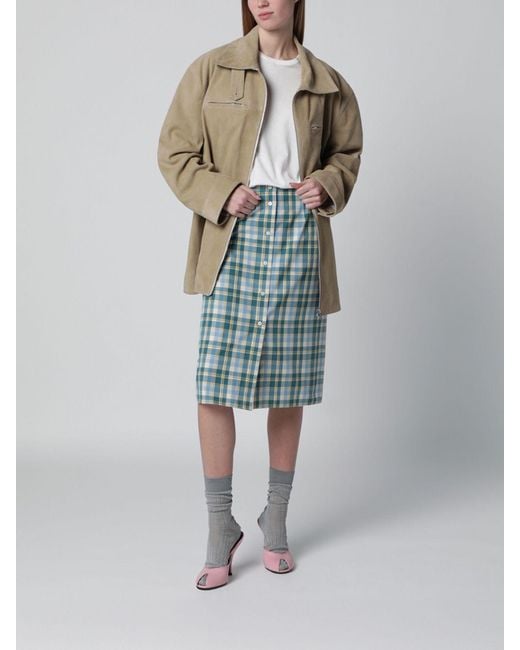 Chaqueta De Ante Halfboy de color Natural