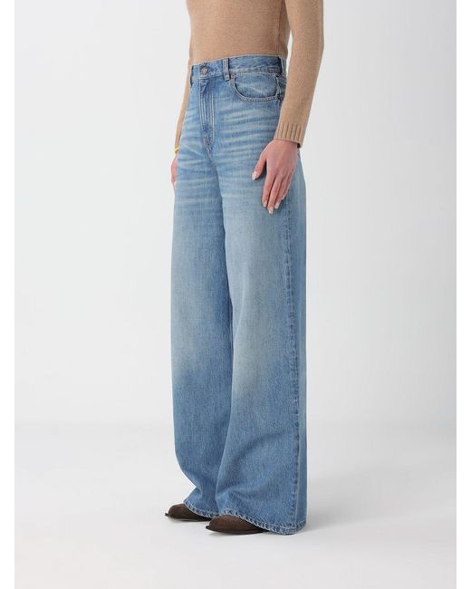 Chloé Blue ChloÉ Palazzo Cotton Denim Jeans