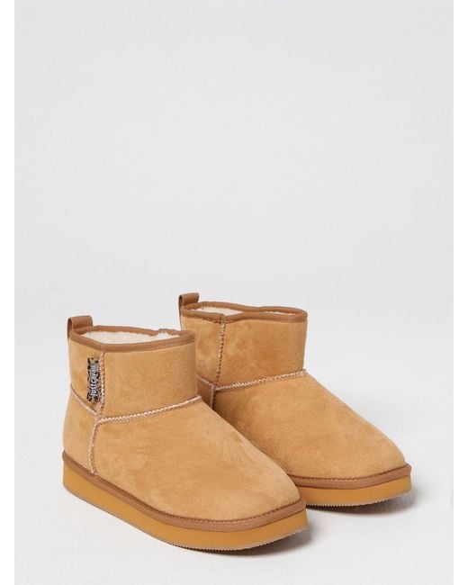 Just Cavalli White Flat Ankle Boots