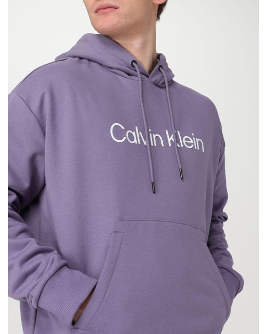 Calvin Klein Sweatshirt in Purple for Men Lyst