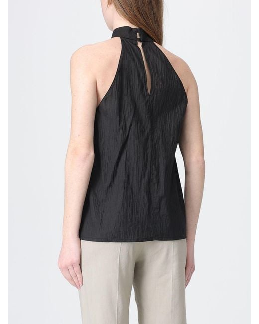 Tela Black Inca Halter Neck Sleeveless Top