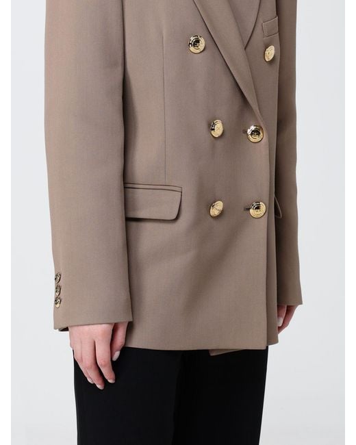 Elisabetta Franchi Natural Stretch Viscose Double Breasted Blazer