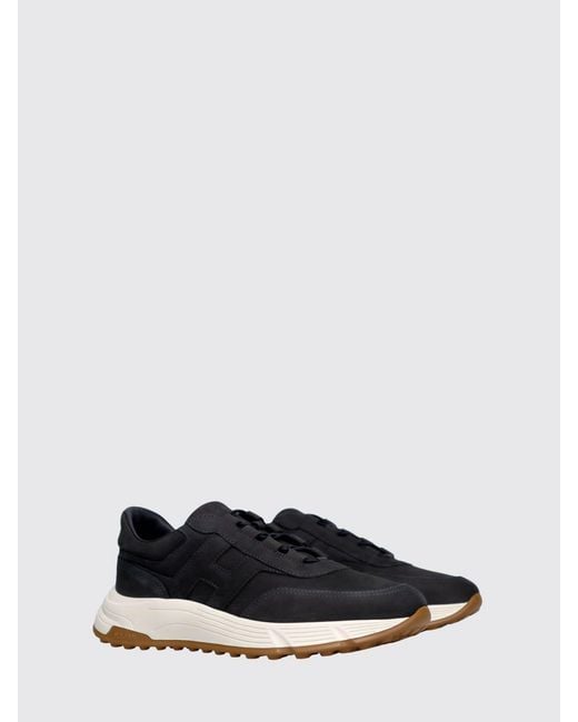 Hogan Black Hyperlight Nubuck Sneakers for men