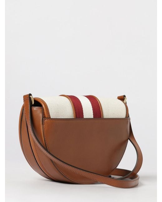 Bally Pink Canvas And Leather Bag