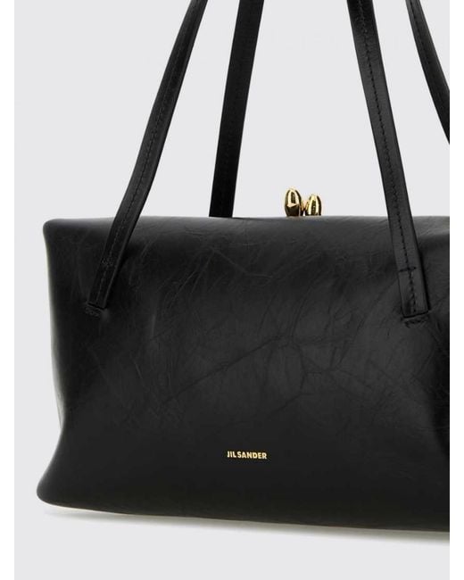 Jil Sander Black Goij Nappa Leather Bag