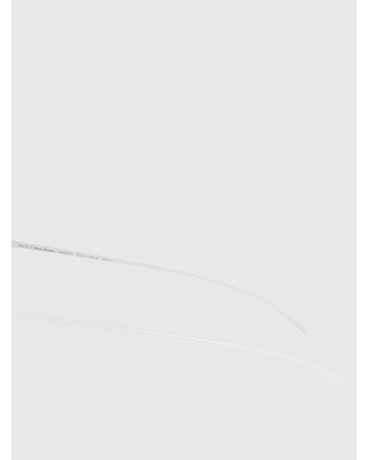 Mykita White Mmesse016 Maison Margiela X Metal Sunglasses for men