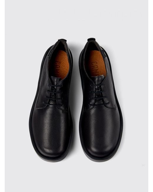 Camper Black Brogue Shoes for men