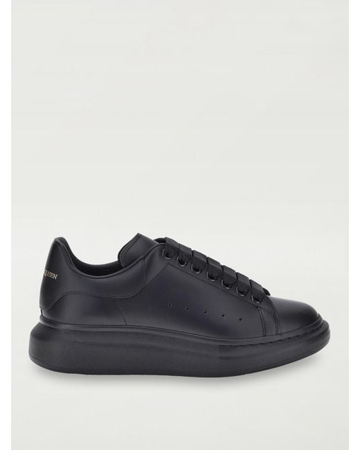 McQueen Blue Oversize Leather Sneakers for men